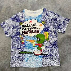 Vintage Marvin The Martian T Shirt Mens XL All Over Print Aop 1993 Looney Tunes - Picture 1 of 8