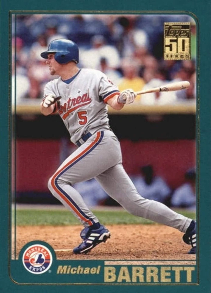 #179 Michael Barrett - Montreal Expos - 2001 Topps Baseball - Image 1 of 1