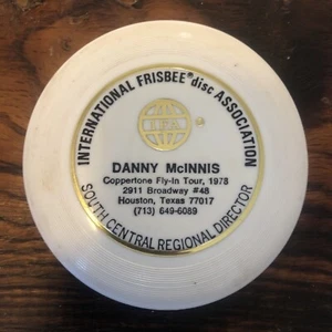 Wham-O IFA Calling Card Mini Frisbee- Danny McInnis - Picture 1 of 3