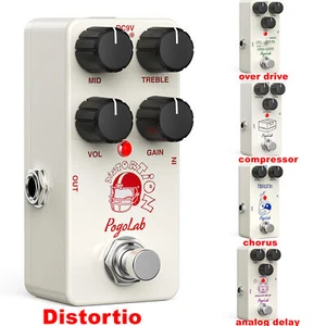 Pogolab Guitar Effect Pedal Electric Bass Guitar DC 9V True Bypass Guitar Pedal - Picture 1 of 29