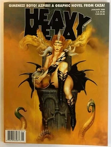 Heavy Metal Magazine January 2000 Gimenez Royo Caza Azpiri Troma - Picture 1 of 3