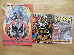 1993 MARVEL MASTERPIECES II STORM CARD SIGNED MIKE KALUTA ART WITH POA - Picture 1 of 1
