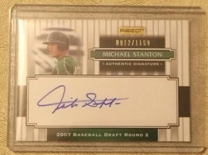 MIKE GIANCARLO STANTON Yankees 2008 Razor #0912/1199 Auto rookie limited !! - Picture 1 of 2