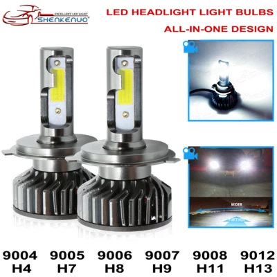 LED Headlight Fog Light 881 H4 H7 H11 H8 H13 9008 9004 9005 9145 9006 9007 9012 - Image 1 of 4