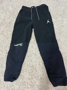 Air Jordan Men’s Fleece Cordura Polartec Black Sweatpants Pants Small - Picture 1 of 4