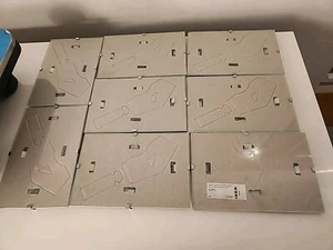 4x6 LOT of 8 Transparent Clip Ikea Picture Frames w/ Glass - Picture 1 of 15