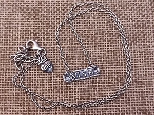 Waxing Poetic - Sterling Silver "Wish" Penadant Necklace - Picture 1 of 11