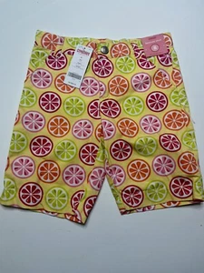 Bermudas Gymboree Citrus verano naranja lima niña cintura ajustable MA1 talla 4 - Imagen 1 de 5