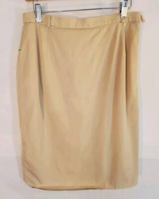 Escada Women's Size 42 Beige Wool Skirt Straight Pencil  - Image 1 of 4