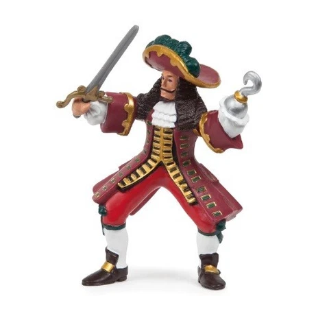 Captain Hook - 3.5" tall - Papo Action Figures Pirate #39420 New NIB Cover