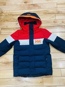 Helly-Hansen Junior Kids Diamond Jacket, Sz 8 Boy Blue Red - Picture 1 of 7