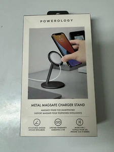 Support chargeur Powerology iPhone Metal MagSafe NEUF - Photo 1 sur 4
