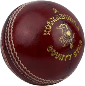 Kookaburra County Star Cricket Ball, Red - Mens and Youths Size Name:Mens - Picture 1 of 12