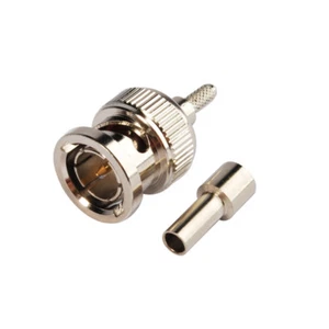 5pcs 75Ohm BNC Plug male Straight Crimp for RG179 RG316 RG174 cable RF Connector - Picture 1 of 3