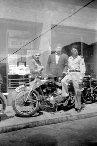 Double Esposizione Ritratti Moto Antica - Negativo Foto Antico An. 1940 50 - Picture 1 of 1
