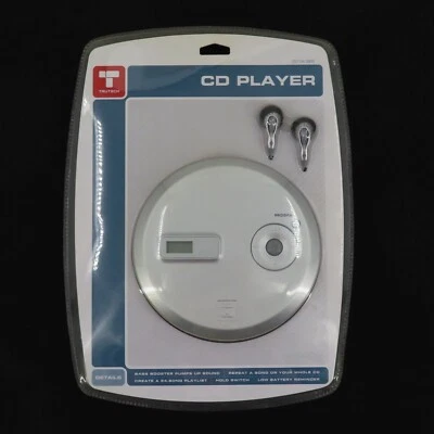 TruTech Reproductor de CD Auriculares Portátiles Personales Plateados Bass Booster Interruptor de Sujeción NUEVO Foto 1 de 4