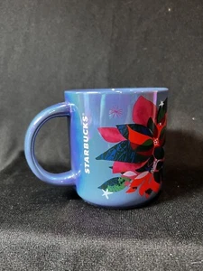 Starbucks 2023 Holiday Edition X-Mas Ceramic Mug 14 Oz Poinsettia Multicolor - Picture 1 of 9
