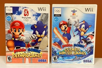 Nintendo Wii Mario & Sonic at the Olympic games & Winter Games Lot - Image 1 of 3