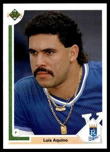 1991 Upper Deck Luis Aquino Kansas City Royals #504 - Picture 1 of 2