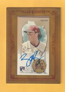 2023 Topps Allen and Ginter Framed Mini Autographs Tommy Henry Diamondbacks Auto - Picture 1 of 2