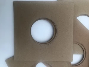 SETS OF TEN THICK BROWN PAPER 45 rpm RECORD SLEEVES - Imagen 1 de 2