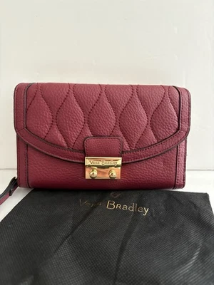Vera Bradley Ultimate Wristlet/Wallet  Wine  Leather NWOT - Image 1 of 4