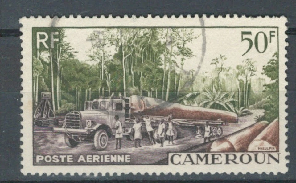 CAMEROONS FRENCH COLONIES AFRICA TREES FOREST AIR MAIL USED STAMP LOT(CAM 753) - Image 1 of 1
