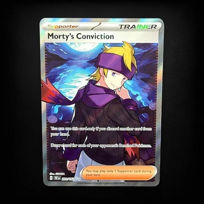 Pokemon TCG SV05: Temporal Forces Morty's Conviction #201/162 Ultra Rare NM - Image 1 of 2