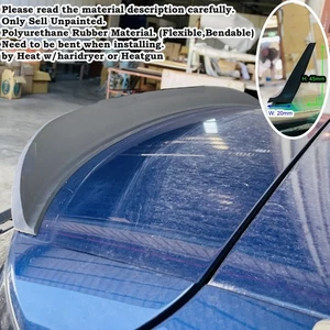 240S Add-On Rear Duckbill Trunk Spoiler Wing Fits 2018~2024 Audi A6 C8 Avant - Picture 1 of 9