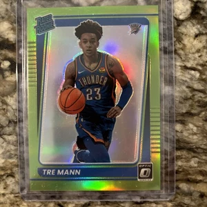 Tre Mann 2021-22 Panini Donruss Optic Rated Rookie #168 verde lima #/149 OKC - Imagen 1 de 2