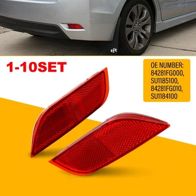 Funda de lámpara reflectora de parachoques trasero izquierda y derecha ajuste Subaru Crosstrek 2016-2017 Foto 1 de 4