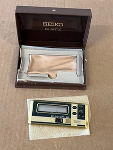 Reloj despertador digital de viaje de cuarzo vintage Seiko ver descripción - Imagen 1 de 21