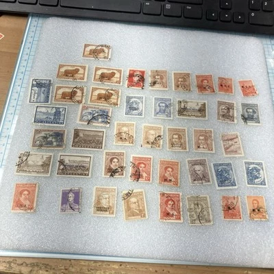 40 USED/HR Antique Argentina Stamps, 1865-1965; Nice Mixed Lot; $1 Ships. DEAL! - Image 1 of 4