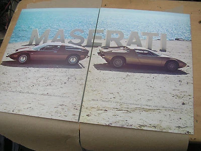 Maserati BORA MERAK BROCHURE THE WIND & THE STAR RARE  - Image 1 of 4