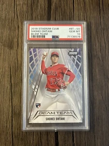 2018 Topps Stadium Club Beam Team #BT-SO Shohei Ohtani (RC) PSA 10 Gem Mint - Picture 1 of 2