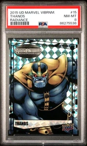 THANOS 2015 UD Marvel Vibranium RADIANCE Parallel 19/50 - PSA 8 - RARE - LOW POP - Picture 1 of 2