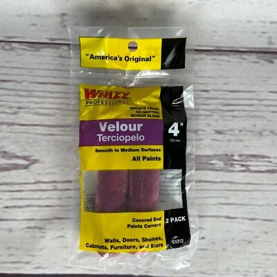 Whizz Velour 4 in. Mini Paint Roller Smooth Finish 2 pk - Image 1 of 4