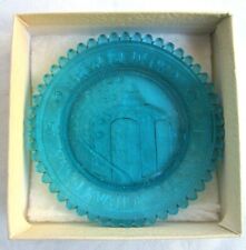 VTG NEW BEDFORD..GLASS CUP PLATE..THE ROTCH GAZEBO..NEW in BOX..PAPER