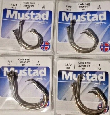 Ganchos Circulares Mustad 39960-DT Tallas 11/0-16/0 Elige FIJO S/H Foto 1 de 2