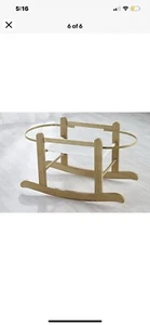 Kinder Valley Little Gem Moses Basket Rocking Stand - Solid Country Pine - Picture 1 of 8