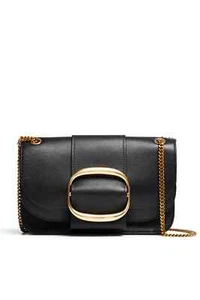 NWT New See By Chloe Black Leather Hopper Crossbody Shoulder Bag - Picture 1 of 3