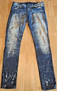 Bebe Jeans Women Size 28 Acid Wash Stretch - Picture 1 of 6