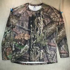 Mossy Oak Mens No Fly Zone Insect Repellant Camo Hunting Shirt Size XL
