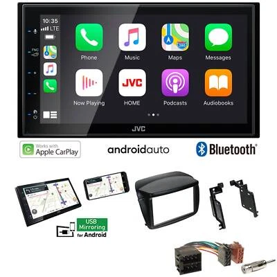 JVC KW-M560BT Autoradio Apple CarPlay Android für Fiat Doblo ab 2010 schwarz - Bild 1 von 4