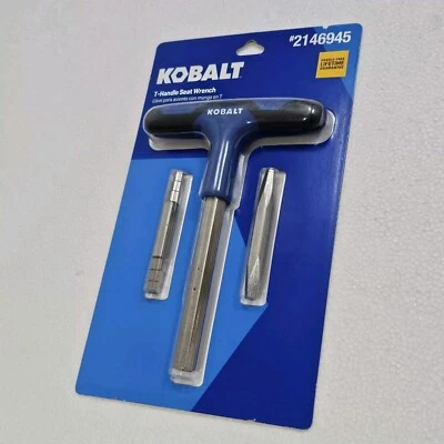 NEW Large Kobalt T-Handle Seat Wrench Heavy Duty 6 Step Bit Tapered Faucet Nib - Image 1 of 4