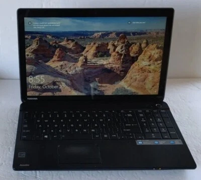 TOSHIBA SATELLITE C55t TOUCH 15.6" INTEL CORE i3 2.50GHz 8GB  750GB  WIN 10 HOME - Image 1 of 4