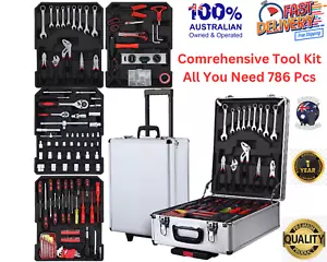 Giantz 786pcs Tool Box Kit Wheels Trolley Case Portable Set Toolbox DIY Toolkit - Picture 1 of 7