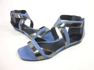 POUR LA VICTOIRE BRIENNE SANDAL WOMENS PEWTER/DUSTY BLUE US SIZE 8.5 M EUR 38.5 - Picture 1 of 9