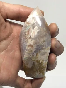 Flower Agate Flame 4.8oz! From Madagascar Beautiful! Cherry Blossom Agate N6 - Picture 1 of 4