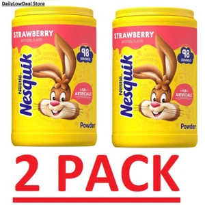 2 PACK - Nesquik Strawberry Powder Drink Mix (41.9 oz.) FAST SHIPPING! - Picture 1 of 6